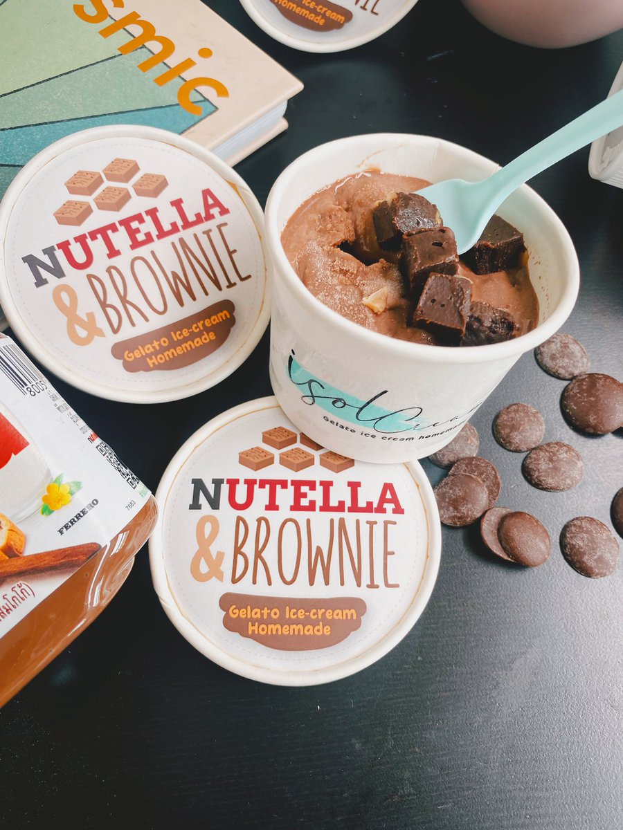 atomkonkon's tweet image. ฝากร้านตัวเองหน่อยครับ   หน้าร้านใกล้จะเปิดแล้ว เป็นร้านเจลาโต้โฮมเมดเล็กๆ  และมี เบเกอรี่โฮมเมด ชื่อร้าน #iSOLCREAM  อยู่ #นนทบุรี แถว #ไทรม้า #ท่าอิฐ #บางรักน้อย ตอนนี้สามารถสั่งผ่าน line man กับ โรบินฮูด แค่พิมพ์ชื่อ iSOLCREAM ก็เจอ #อร่อยบอกต่อ #เจลาโต้