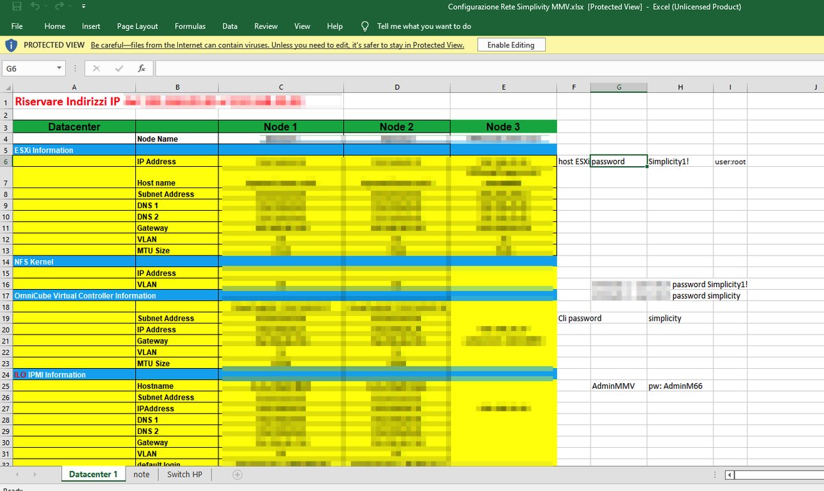 #Cybersecurity: capolavori 🇮🇹 in #Excel 
La "semplicità", spiegata bene.
Da #Lockbit.
👋