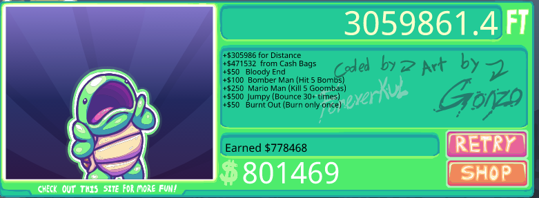 GonGon_Dayo's tweet photo. my best score ! #tosstheturtle https://t.co/W0ioVC84lq