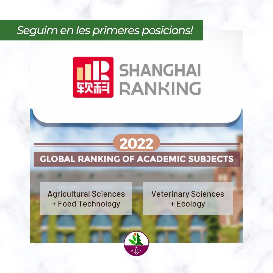 Seguim en les primeres posicions de l'edició 2022 del 𝗚𝗹𝗼𝗯𝗮𝗹 𝗥𝗮𝗻𝗸𝗶𝗻𝗴 𝗼𝗳 𝗔𝗰𝗮𝗱𝗲𝗺𝗶𝗰 𝗦𝘂𝗯𝗷𝗲𝗰𝘁𝘀 del 𝗦𝗵𝗮𝗻𝗴𝗵𝗮𝗶 𝗥𝗮𝗻𝗸𝗶𝗻𝗴!💪

Informa't de forma detallada de tots els resultats a: shanghairanking.com/institution/un…! 💚

#shangairanking <a href="/udlsiau/">SIAU UdL</a> <a href="/UdL_info/">Universitat de Lleida (UdL)</a>