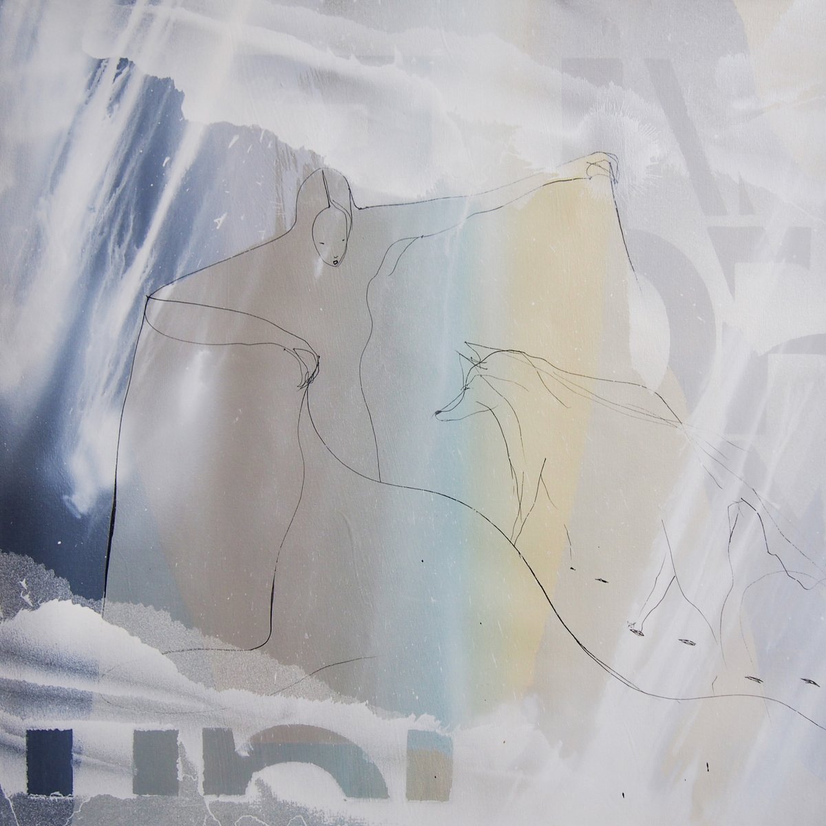 FousionGallery's tweet photo. A simple, elusive silhouette confronts an abstract ocean of whites. Opposing the styles by O.Two and Will Barras, the artwork propose a definite dance among the soft black line and the hectic background

Fink
O.Two &amp; Will Barras, 2021
70 x 70 cm

#Otwo #WillBarras #FousionGallery https://t.co/imVjH7DZuS