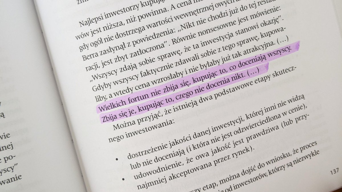 d_jaworowicz's tweet photo. "Wielkich fortun nie zbija się, kupując to, co doceniają wszyscy. Zbija się je, kupując to, czego nie docenia nikt." Howard Marks zawsze lubił kontrariańskie podejście do inwestycji 😊
https://t.co/LMltmgXETe https://t.co/dfI5r9bSdr