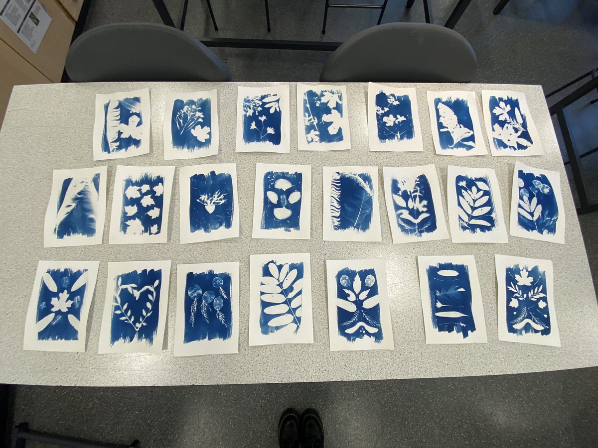 We’ve been lucky enough to have Matt from Inverness Dark Room in for the first 2 of 6 Cyanotype workshops with our NPA Photography classes this week - look at the amazing Cyanotypes some of our pupils have created!! 📷🎞