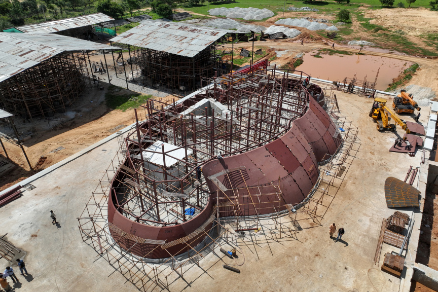 ishafoundation's tweet image. Preparations are on in full swing at Isha Yoga Center, Bengaluru for the upcoming Naga Pratishtha on 9 October.