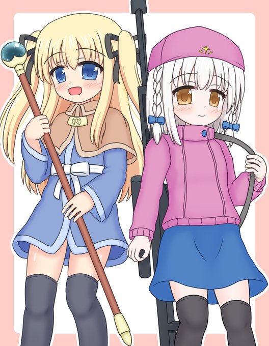 これは何かに使われる予定のミーファちゃんとリーゼちゃんです 水着差分もあるよ! 