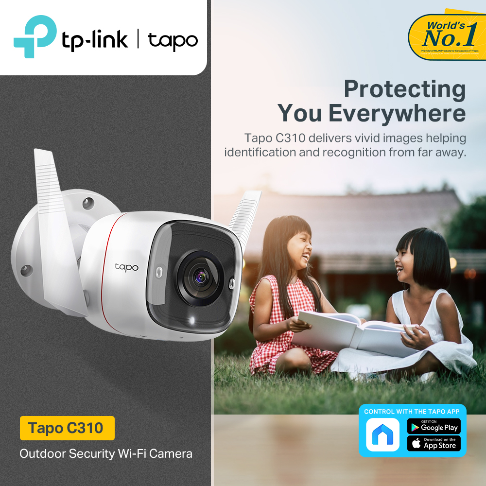tplinkph's tweet image. TP-Link Tapo C310 delivers vivid images helping identification and recognition from far away.  #TPLinkPH #LevelUpYourNetwork