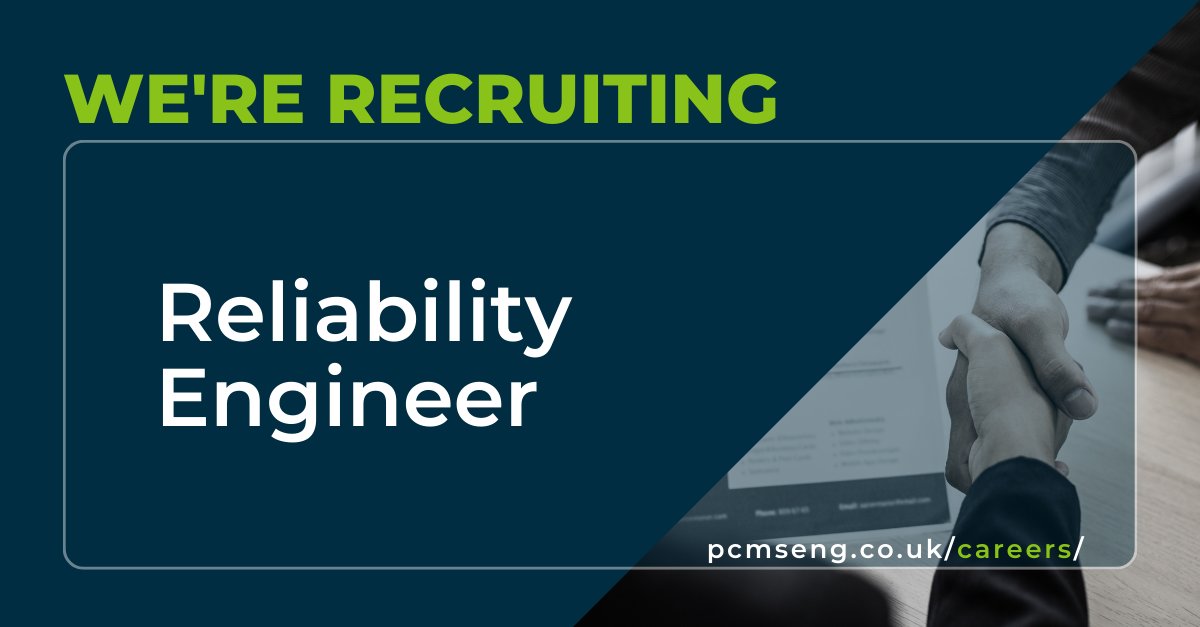 PCMSEng's tweet image. Do you know someone with an engineering background who is located in Cumbria? We&apos;re looking for a Reliability Engineer based in the area. Full info: loom.ly/SOudd-0 #ReliabilityEngineers #Careers #Recruitment #Vacancies #PersonalDevelopment