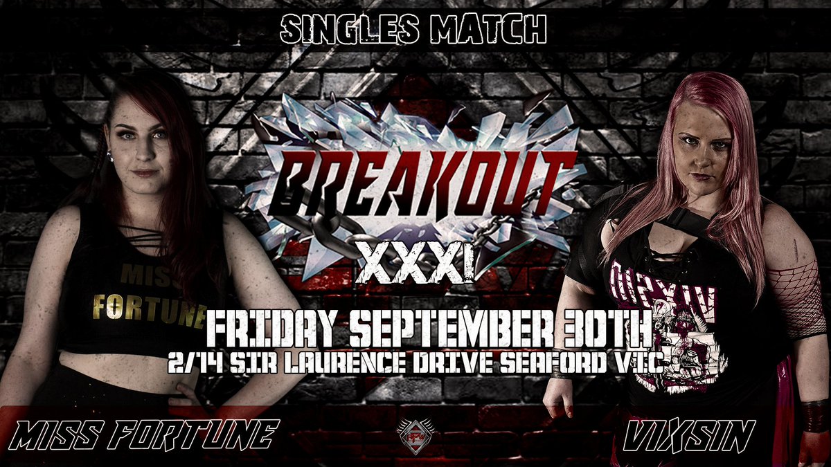 AdrenalinePW's tweet photo. In her Breakout debut, @vixsin86 is ready to put the APW women's division on notice as she takes on one half of #InfluentialFortune @TheMissFortune_ at #APWBreakoutXXXI
๐
Friday September 30th
๐ช 7pm
๐ 7:30pm
๐ https://t.co/6j6wNDrgmN https://t.co/LTCMj2uCEf