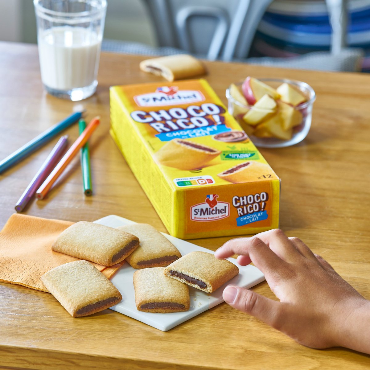 On vous présente le petit nouveau de la classe : LE CHOCORICO 🥳

Un biscuit fondant au cœur crémeux de chocolat au LAIT, avec une recette unique qui ravira les petits comme les grands à l'heure du goûter ! 🥰
.
.
#nouveauté #goûter #madeinfrance #chocolat