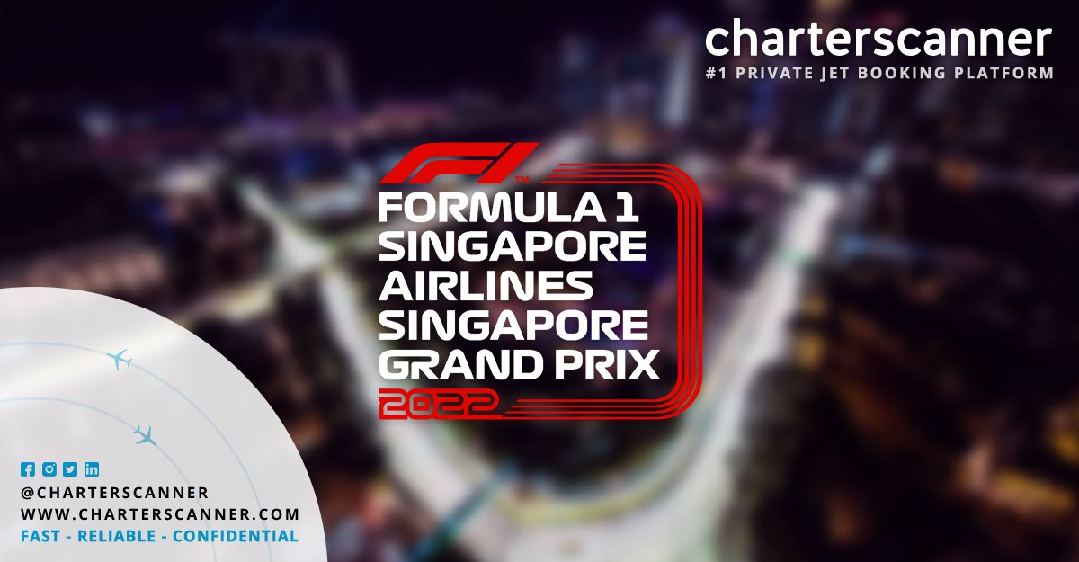 The #Singapore #GrandPrix is one of the world’s most spectacular racing events, with a track that twists and turns through downtown Singapore at jaw-dropping speeds. Charter a #PrivateJet to see the sights of this bustling metropolis and embark on an unforgettable vacation. 
#F1