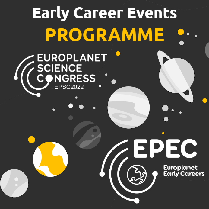 epec_epn's tweet photo. ✨Check out our programme [https://t.co/gEaIXD96cl]! Valuable short courses, the EPEC General Assembly, fun Science Flash presentations, an even more fun social event, and much more are awaiting you!! ✨#PlanetaryScience4All #EPSC2022 ✨ https://t.co/J9ylFERebL