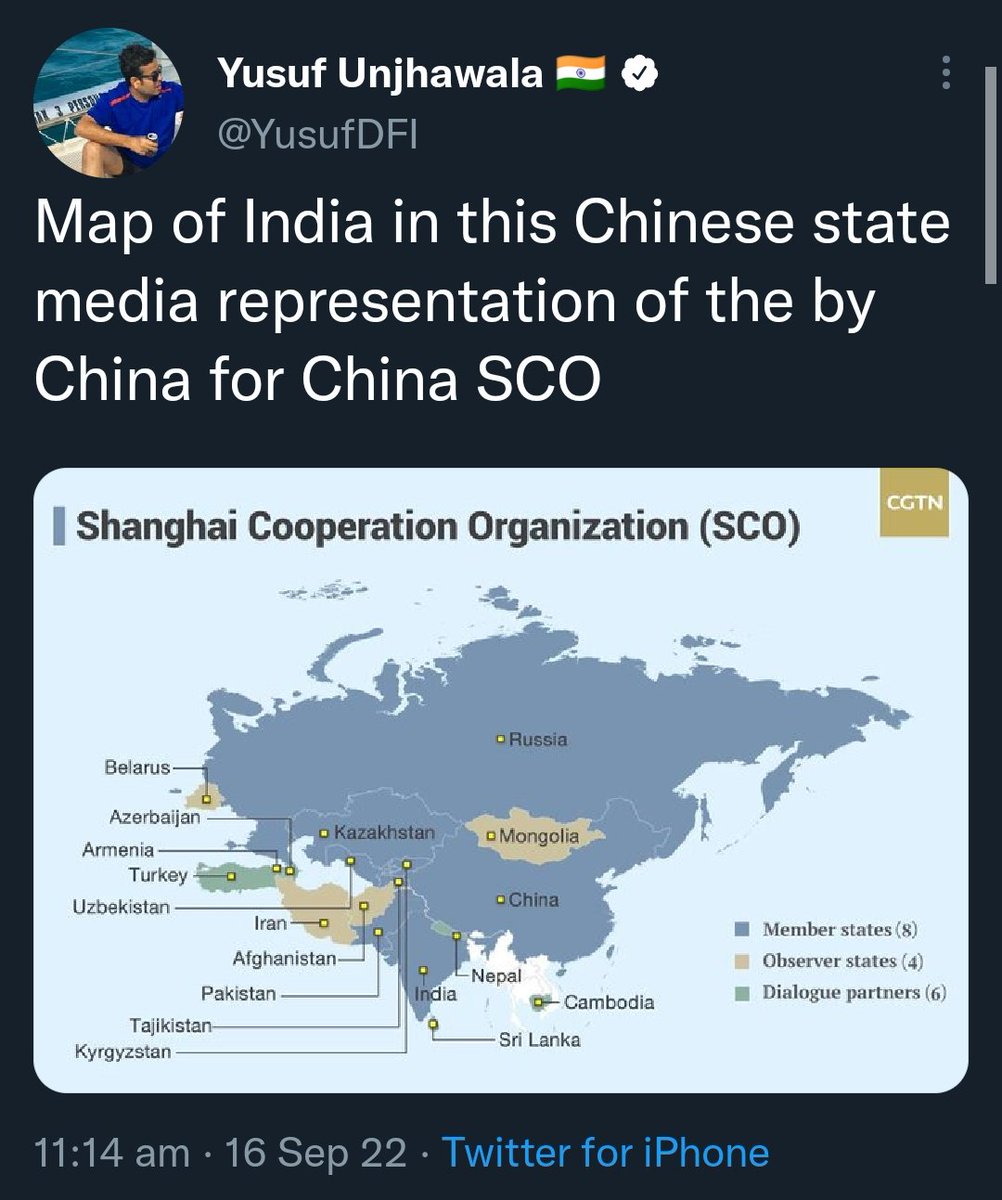 gosawi_a's tweet photo. @sidhant And what about this..???🤬🤬
SCO Presidency for getting Humiliated internationally??
#WrongMapOfIndia #AntiIndiaPropaganda https://t.co/DxcxHMXd1W