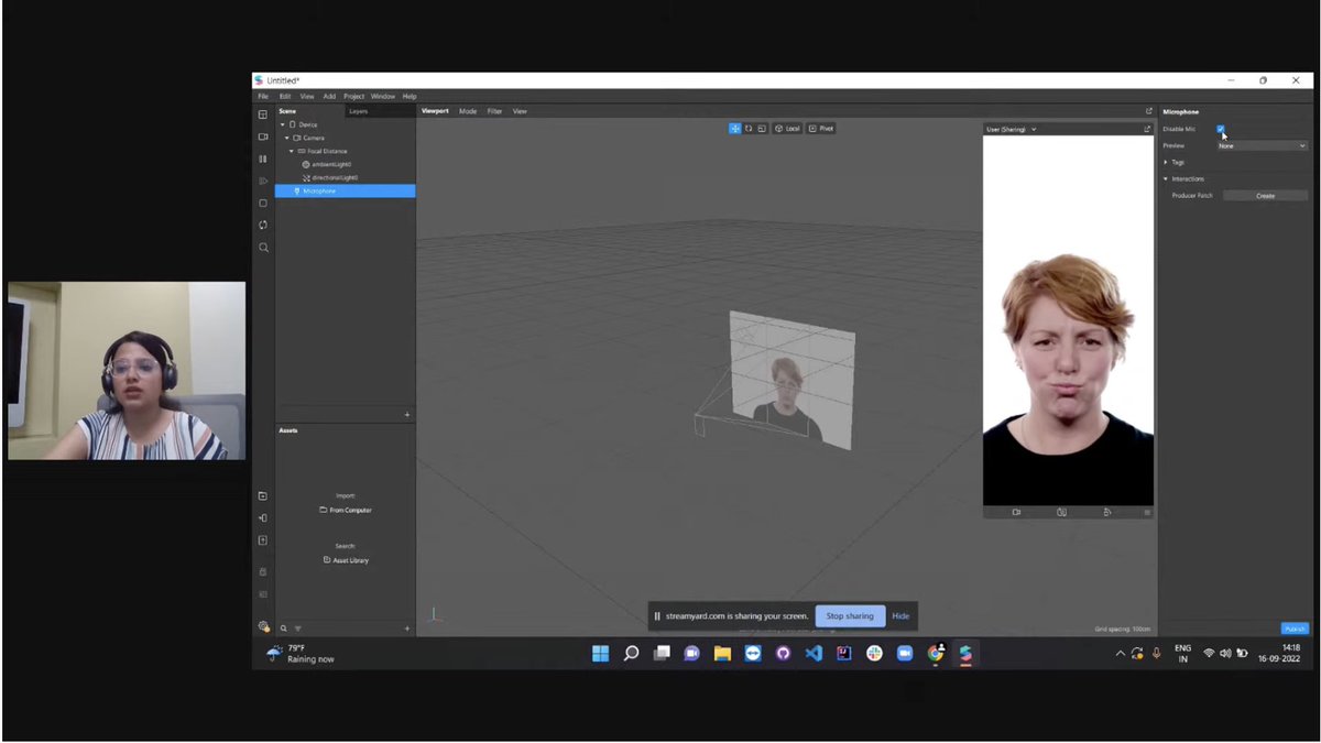 Reskilll's tweet photo. Hands-On Workshop by Roopal Mittal for RealityHack'22 being organised as a part of Reskilll | Spark AR leARn initiative at Indira Gandhi Delhi Technical University for Women.
#AR #AugmentedReality #ARWorkshop #SparkAR #AREffects #ARFilters #InstagramEffects #InstagramFilters https://t.co/QsLLdXgJy2