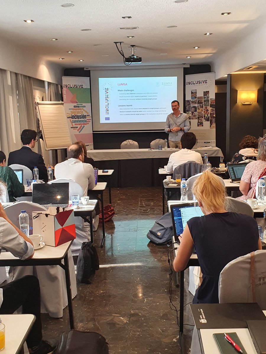 DialogPlatform's tweet image. Two years of extensive civil society activites &amp;amp; research are being disseminated in the Final General Assembly of the #InclusiveEurope project in Madrid. It was a huge success of intercultural and intergenerational endavour for an Inclusive Europe.Congrats to everyone involved!