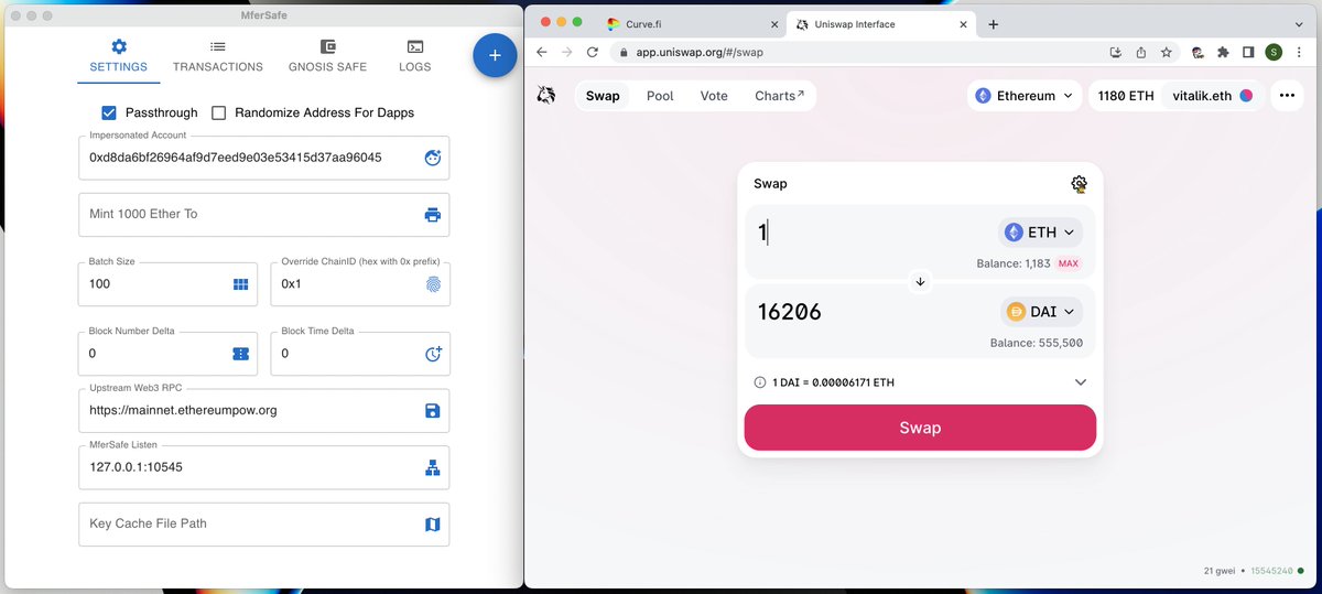 outoflegend's tweet image. @punk3155
&apos;s idea has been implemented.
It&apos;s yesterday once more.
Using all pre-merge dapps on their own front end with ETHW, simply override the chain id.