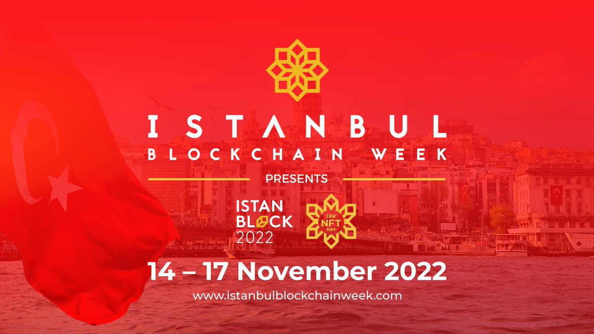 [GIVEAWAY] 🥳🎉 Win a pair of tickets to Istanbul Blockchain Week happening in Istanbul, Turkey on Nov 14-17! 🇹🇷 To stand a chance to win, follow @coingecko & @Istanbulblockwk + RT this! 4 winners will be announced next Wednesday, Sep 21.