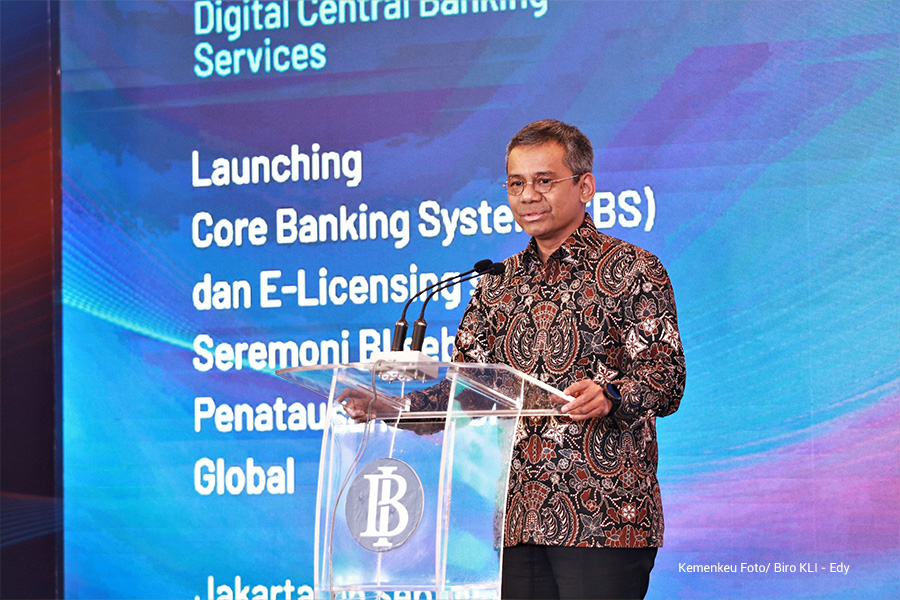 KemenkeuRI's tweet photo. Bank Indonesia memberikan layanan Core Banking System (CBS) untuk pemerintah.

Wamenkeu @SuaNazara menjelaskan, "Ini e-banking-nya pemerintah, e-bankingnya Kementerian Keuangan."

Seperti apa layanan CBS ini?🤔 https://t.co/Cmz20GoQbk
