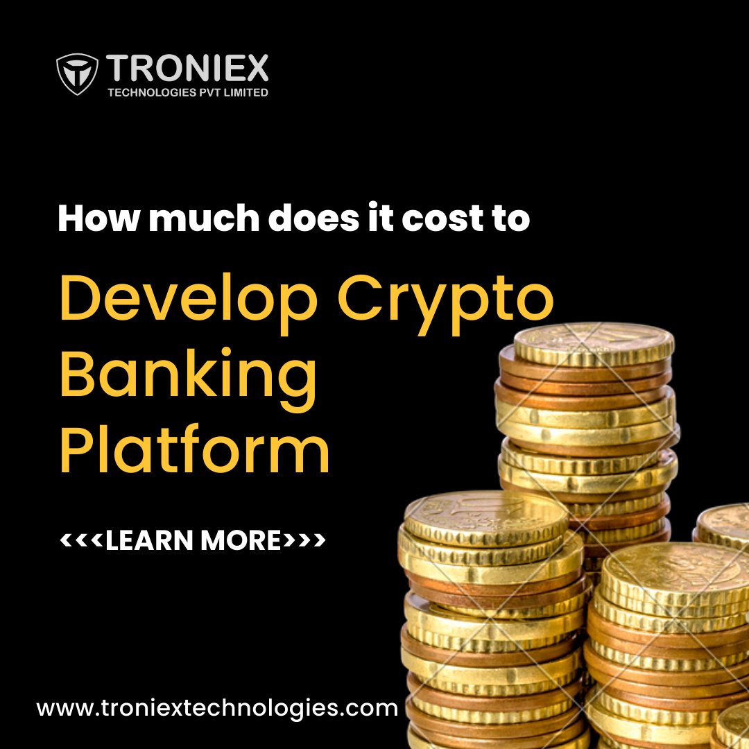 Troniextech's tweet image. How much does it cost to develop crypto banking platform? know more buff.ly/3Cz7xzJ
#cryptobank #cryptoexchangeservice #cryptoservice