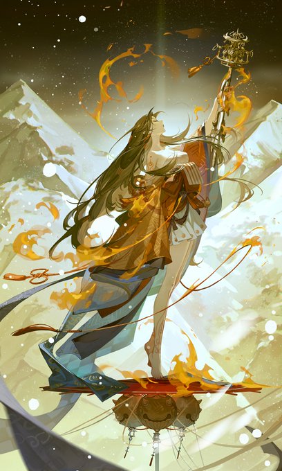 早前给阴阳师绘制的铃焰姬稿件,发之~ 