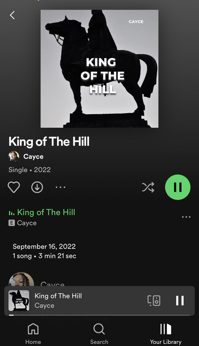 Cayce2Turnt's tweet photo. King of the Hill OUT NOW โผ๏ธโผ๏ธ #viral #fyp #Fyppp #NewMusicFriday #HipHop #trap #sahara #foryou #Noauto #Bandlab #Flstudio #thisismysong #ArtistsOfTikTok #indieartist #underrated #Undergroundrapper #albumcover #musictaste #rap #RapTok #musictok https://t.co/MdqJQczaXJ