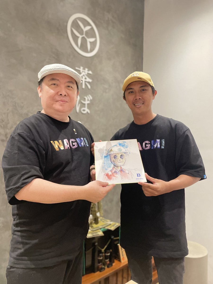 Happy anniversary to <a href="/BirdBirdNFT/">birdbirdnft.bnb | EdwardYoung.ytjt ❤️ $BLOCK</a> . Thanks for this cute and memorizing night . Great meeting with @RoachPunks <a href="/meetfauzanhere/">Kur-Kur | Fauzan.YTJT</a> <a href="/machakaybee/">Kaybee</a>  and others. 

Thanks to Mr Edo for live water color of WoodGang🥰 truly a Masterpiece❗️🥰