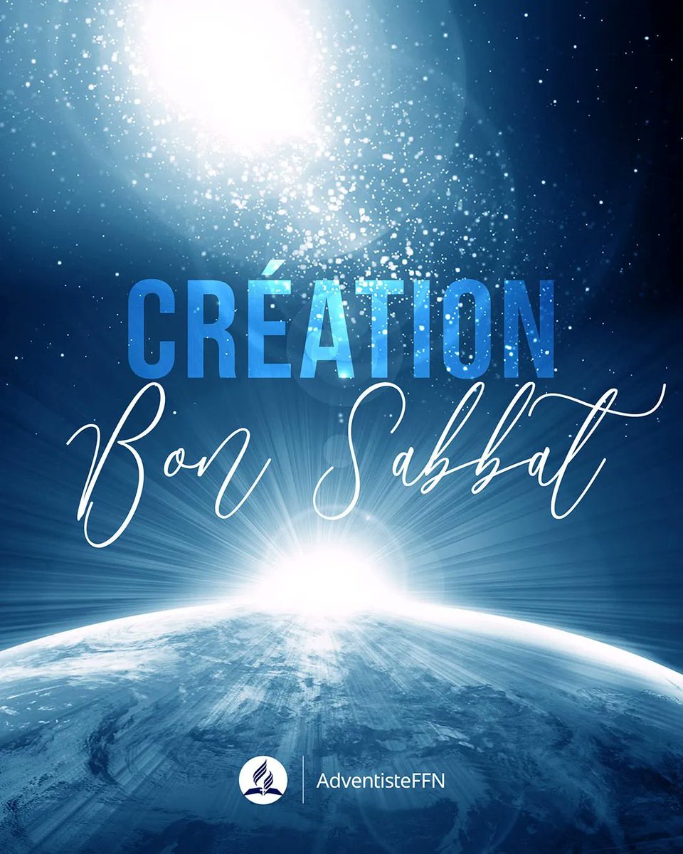 "Il reste donc un repos de sabbat pour le peuple de Dieu. En effet, celui qui entre dans le repos de Dieu se repose lui aussi de son activité, tout comme Dieu s'est reposé de la sienne" Hébreux 4:9-10
Bon sabbat à tous !

#sabbat #versetdujour #adventisteffn #adventiste #bible