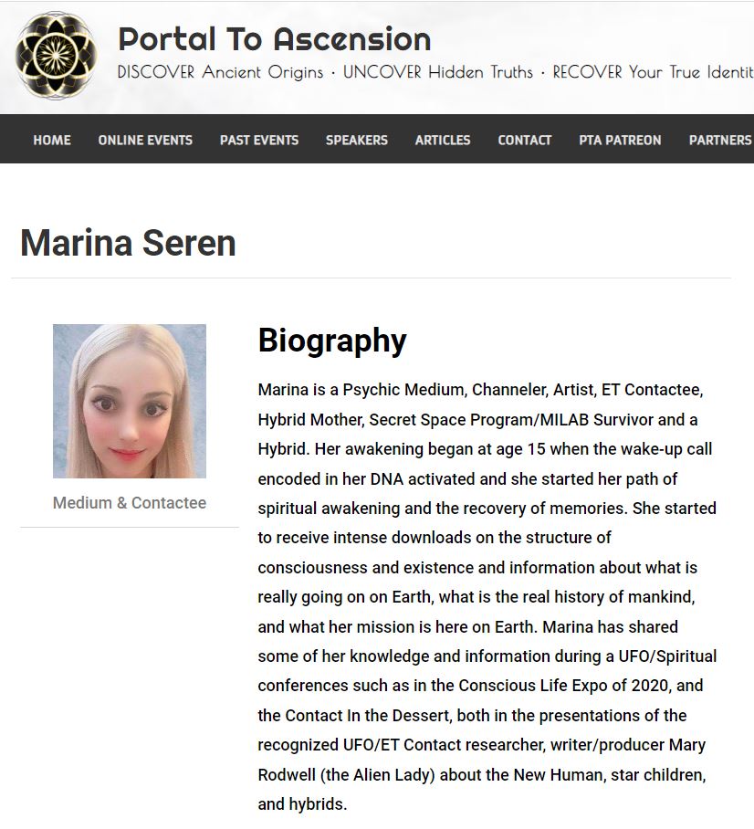 GCostelloMedia's tweet photo. @RiotSeeds @StevenCambian @FiresOfTruth This is what a fraudulent SSP resume filed with lies, mental health & delusions look like. Ohh Marina, seek professional help immediately as well as stop promoting NAZI propaganda immediately. #marinaseren #ssp @p2ascension #portaltoascension #milab https://t.co/1bR2lbZEeJ