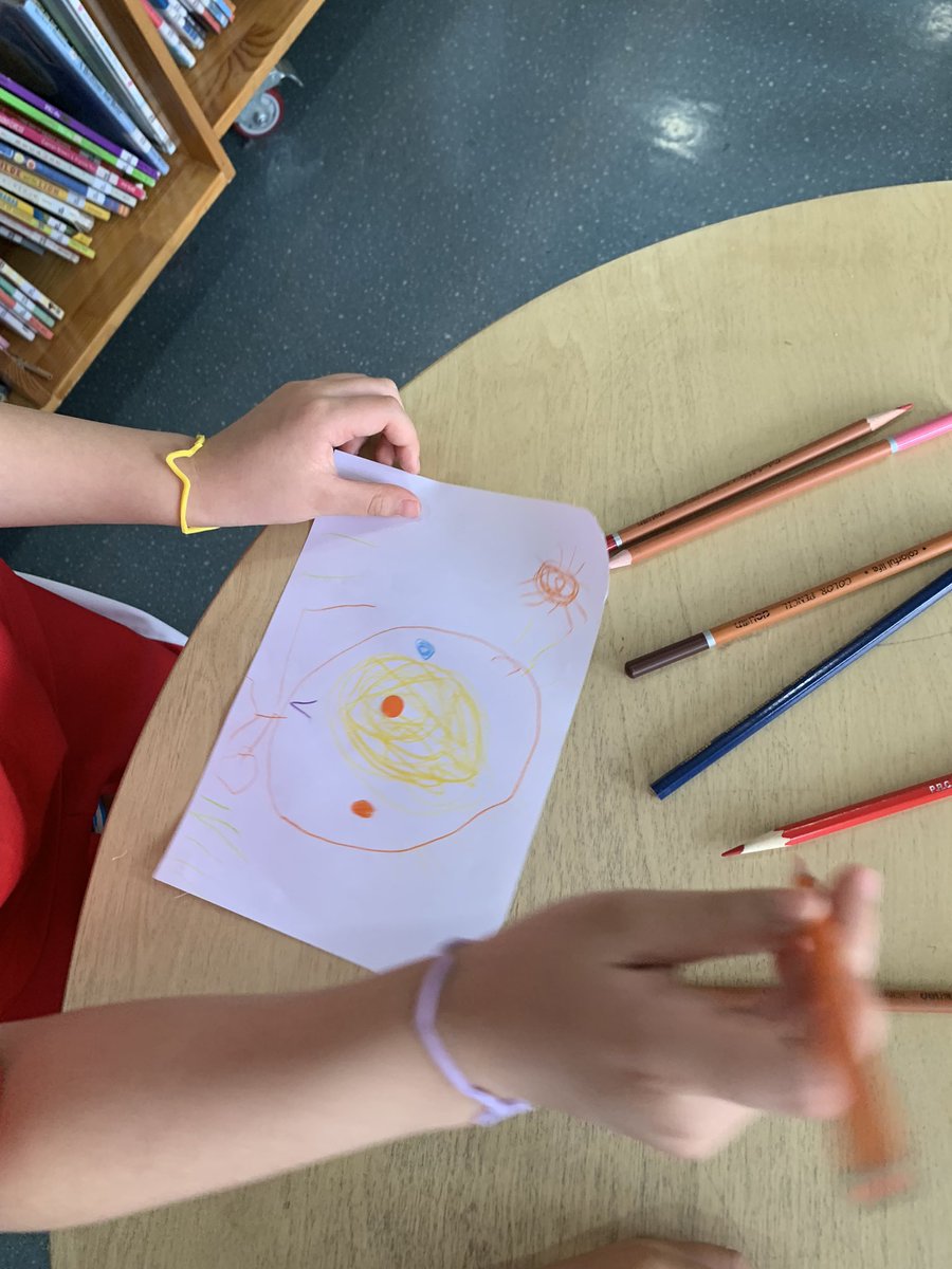 We celebrated #DotDay2022 at #myCISB library with some inspired dot drawings by kindergarten. It’s amazing what you can see in a simple dot! Flowers, cars, space, thunder guitars… and many more