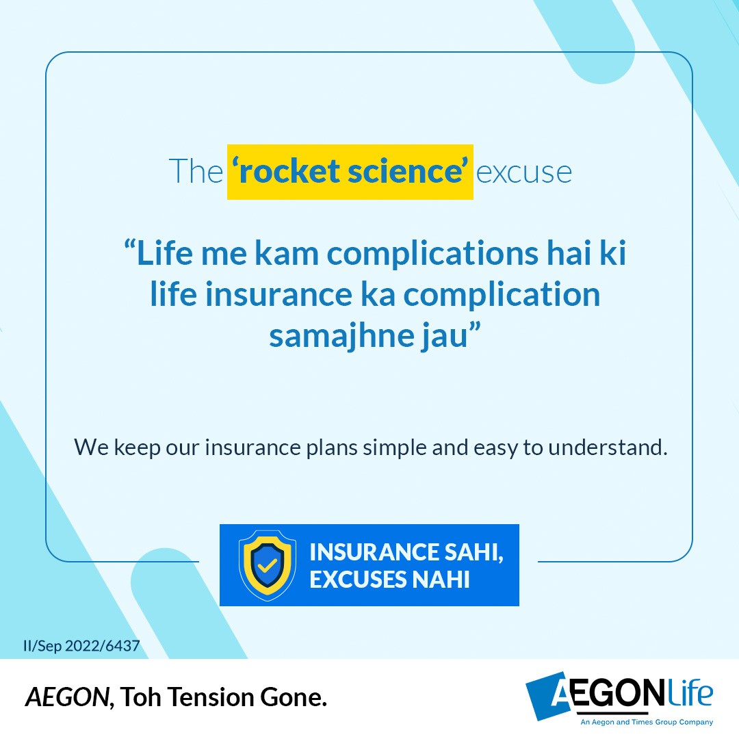 Bandhan_Life's tweet photo. At Aegon Life Insurance, we break it down for you into simple and straightforward terms!

#InsuranceSahiExcusesNahi 
#InsuranceMonth 
#HappyInsuranceMonth #GetInsured 
#GetInsurance #AegonLifeInsurance 
#AegonTohTensionGone
#InsuranceOnTheGo 
#DigitalInsurance #EasyInsurance https://t.co/3m8U4Ua2gC