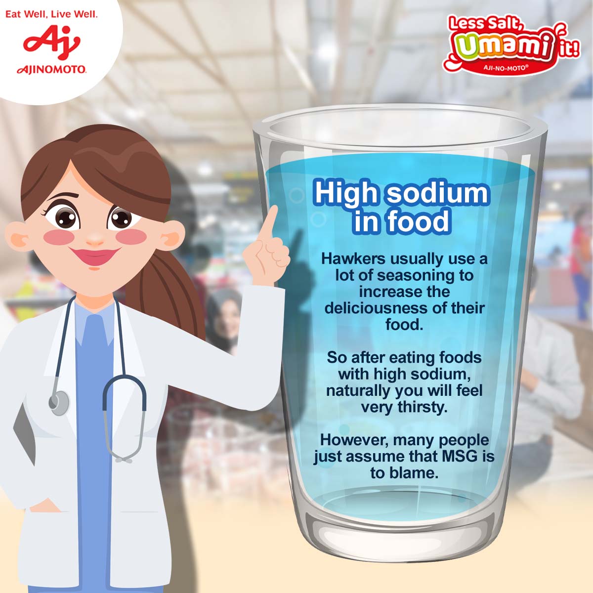 HiAjinomotoMY's tweet photo. Korang pernah tak rasa dahaga lepas makan luar? Ada terfikir yg MSG punca ke? ๐
Actually, MSG doesn't cause dehydration! Instead, there are plenty of other reasons why you feel this way. ๐ค๐ญ
#HiAjinomotoMY #Ajinomoto #LessSalt #UmamiIt #KurangGaram https://t.co/yJmY0rsoPn