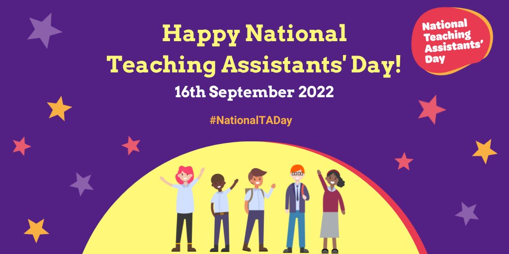 National TA Day on Twitter "Happy National Teaching Assistants' Day! 🤩