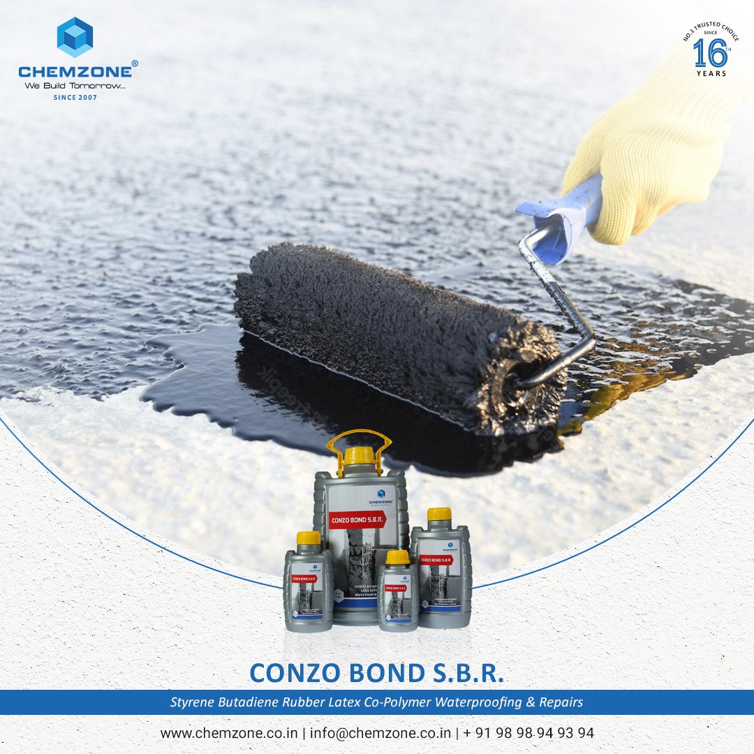 Chemzonee's tweet photo. Styrene Butadiene Rubber Latex Co-Polymer Waterproofing &amp; Repairs

#chemzone #chemzoneindia #constructionchemical #adhesive #tileadhesive #epoxy #construction #constructionlife #architecture #constructionworker #constructionmanagement #constructionsite #constructionequipment https://t.co/qL6laetgTQ