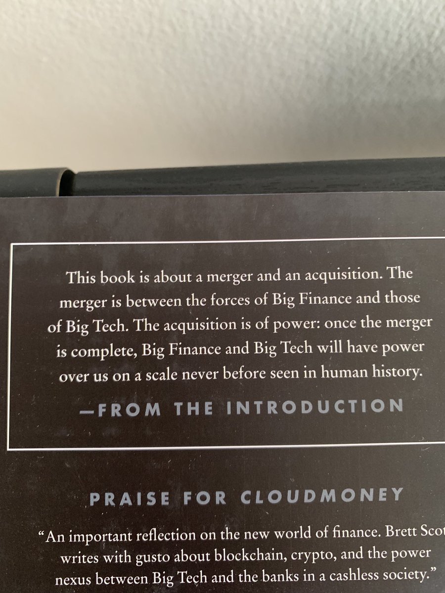 MichelleMartin_'s tweet photo. What is behind the war on cash. Who benefits? This amazing book pulls the curtains back on digital money and what the illusion of ease hides in plain sight. I was hooked from Pg 1 @Suitpossum #cloudmoney https://t.co/Y0N31o71tu