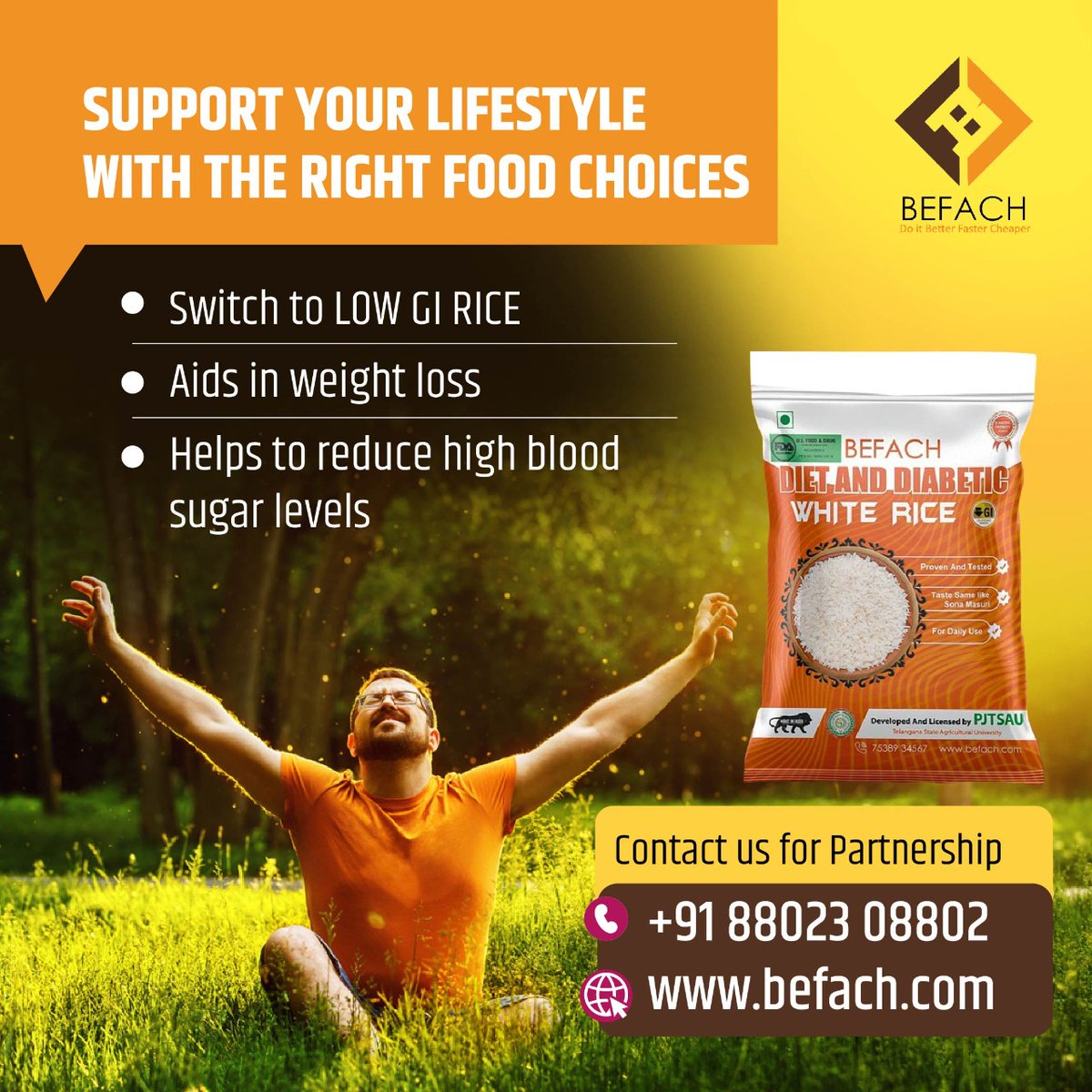 Befach_rice's tweet photo. Support your lifestyle with the right food choices
online@befach.com
Call - +91 8802308802
#rice #gi #glycaemicindex #diabetesdiet #diabetic #healthylifestyle #diet #lowcarb #diabeteslife #healthyfood #diabetes #fitness #wellness #diabetescare #sugar #nutrition #highbloodsugar https://t.co/G93oIRSjeN