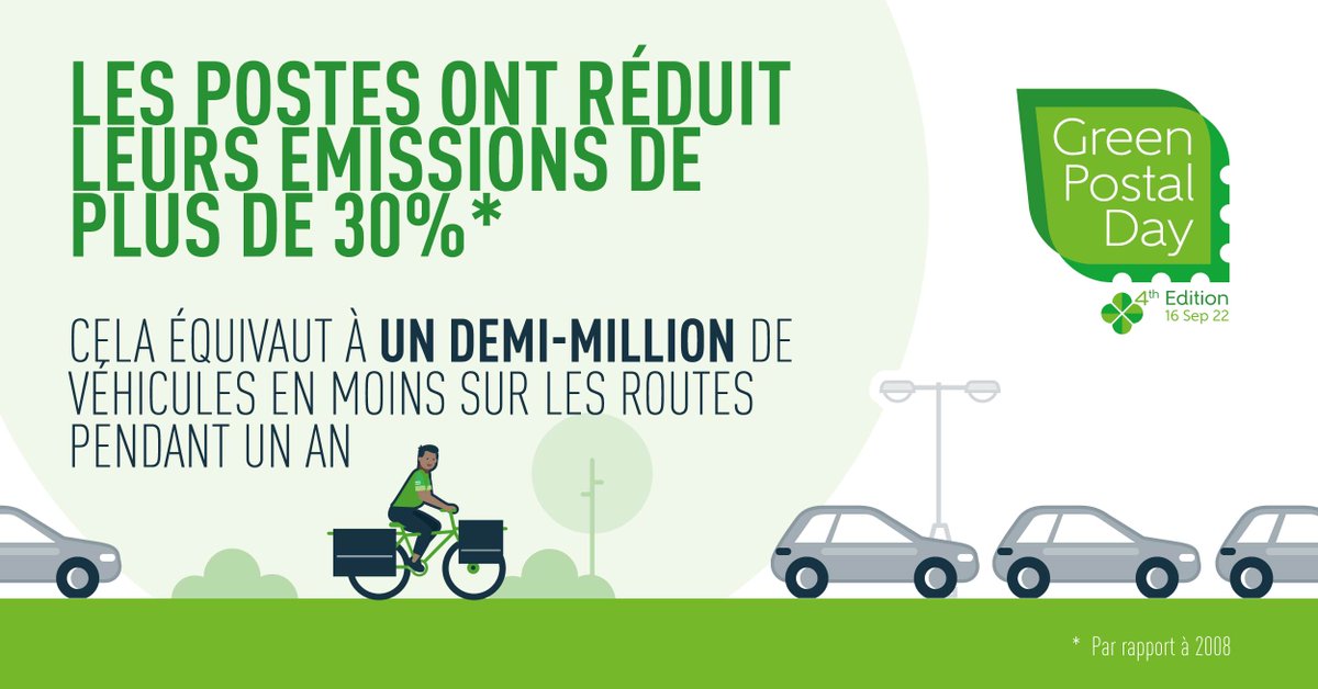 GroupeLaPoste's tweet photo. Pour cette 4ème édition du #GreenPostalDay, les postes du monde entier poursuivent leurs actions contre le changement climatique 🌍🌡️ #LaPosteSEngage 

En savoir plus 👇
https://t.co/2jaCHdGRI7

@intpostcorp @bpost_fr @PostEurop @UPU_UN https://t.co/NjxLC9eWRp