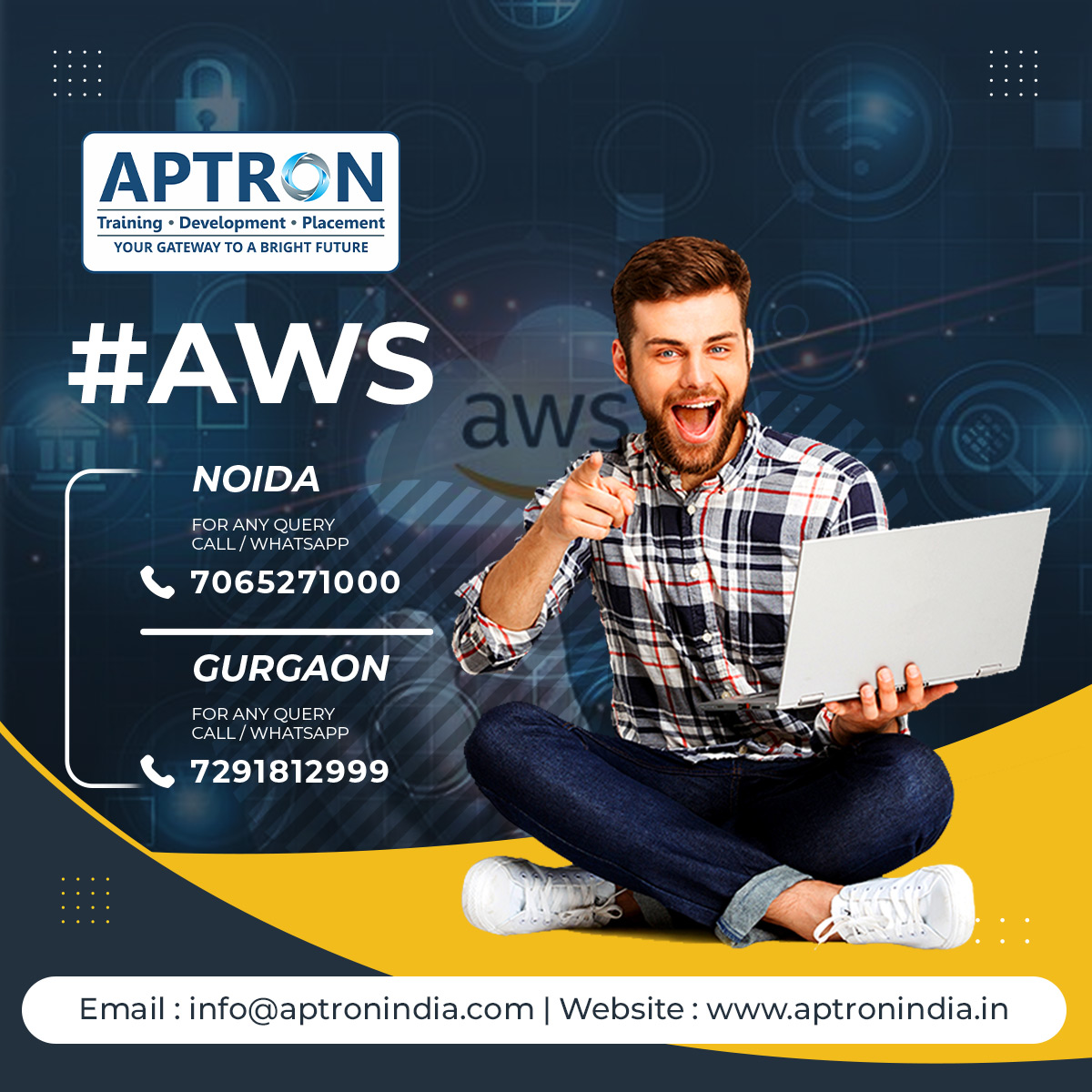 AWS course in Noida at APTRON Noida is based on latest cutting-edge infrastructure technology which makes you ready for the industry.
cutt.ly/rVqRfis
#aws #awstraining #awscourse #awsinstitute #awscertification #awsexam #cloud #cloudcomputing #amazonwebservices #amazon