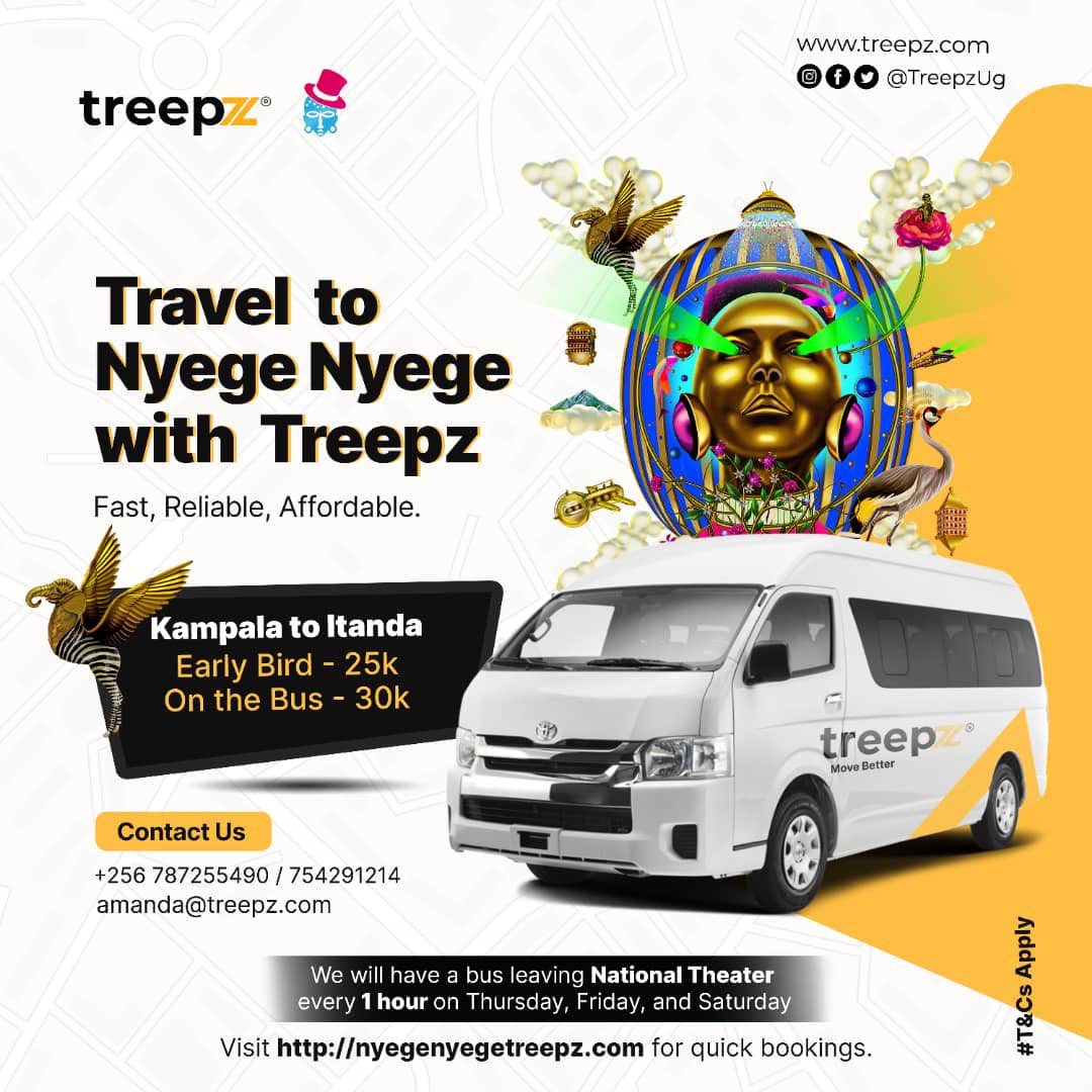 pamnabasa's tweet photo. Pass by national theatre at 8:00am and get a ride to Itanda at only UGX. 30,000 courtesy of @TreepzUg 

Contact them +256754291214 or +256787255490
It’s not yet late 🥳

#NyegeNyegeTreepz 
#MoveBetterwithTreepz https://t.co/bAjYDT2G3F