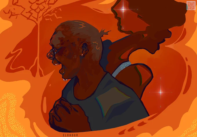 Vibrant colours are something I struggle to use, but the way  uses them is so juicy (for lack of a better word lol) Their art feels like a dream, and the little bits of different fun colours they use when rendering skin tones is something I adore 