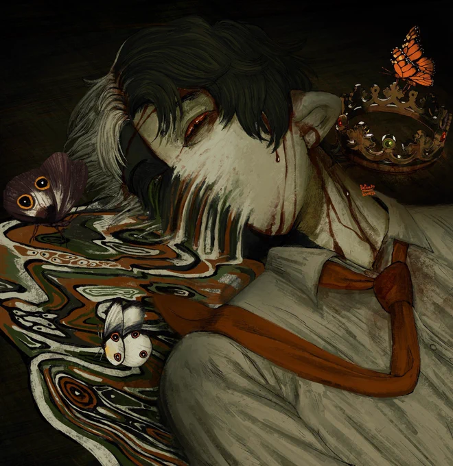 I LOVE creepy scary art and  does it so well. The depth and contrast they get in their pieces is phenomenal and I love love love their colour palettes. Also the texture they keep in their rendering gives all their art such a cool look 