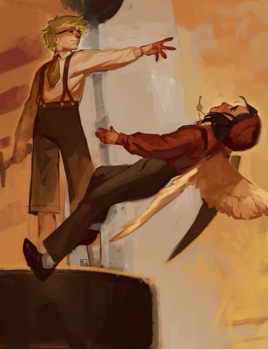 Every time I see art by   I feel like I've been wrapped in a warm fuzzy blanket, her art feels so comforting. Warm colours are always my personal favourites and this is exactly why, also some of my favourite rendering. Everything is so soft and  