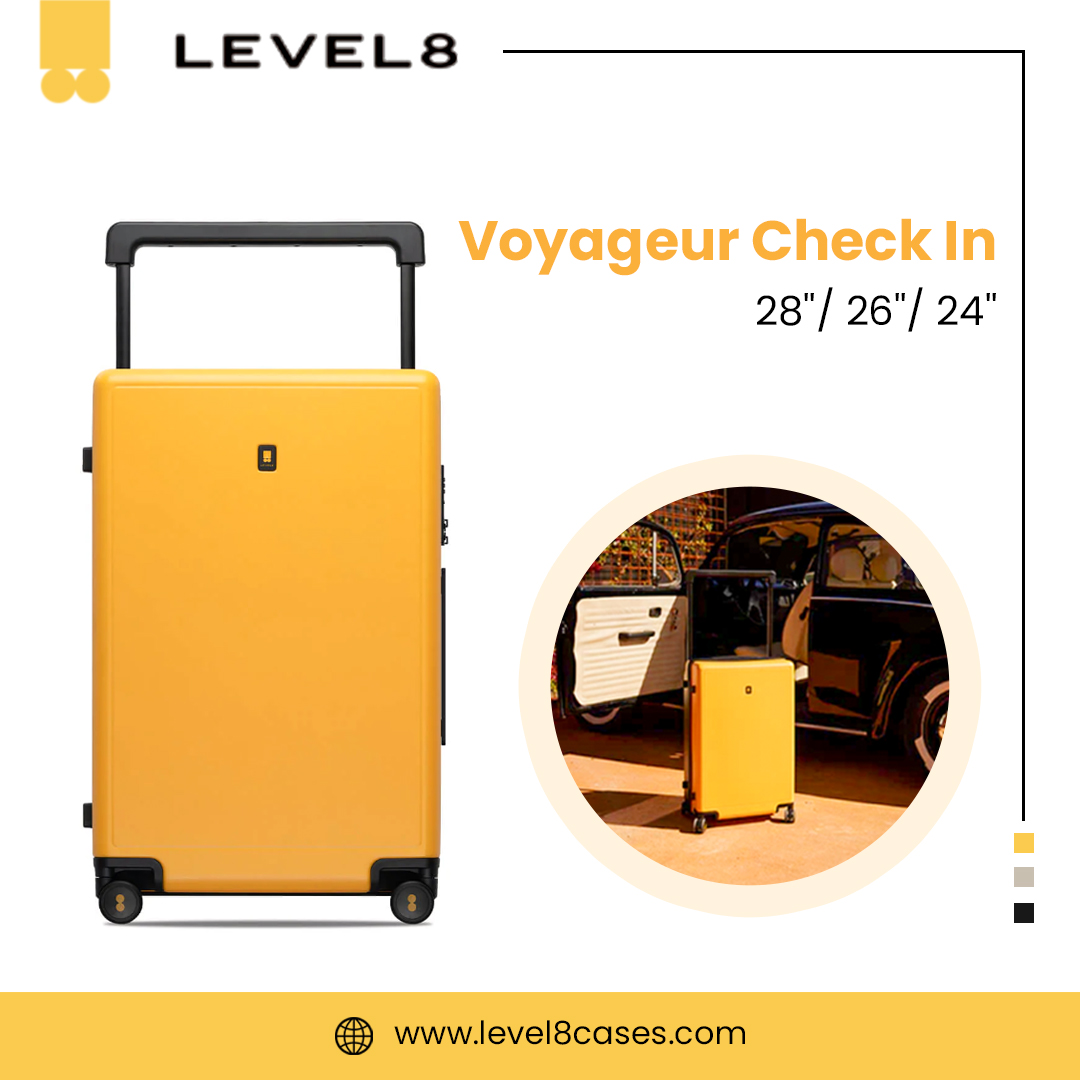 Level8Group's tweet photo. No vacation is complete with our exciting & peppy Voyageur Check In!๐ค
It is available in various dimensions.๐คฉ
The lightweight luggage offers ample space to make your travel experience engaging.๐
๐https://t.co/NgsB0GZh52
#Level8Cases #Luggage #TravelBlogger #travel #travelgram https://t.co/INW9ZYlwor