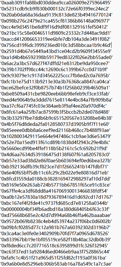 DressShow_'s tweet photo. This is the Snapshot of the 100 lucky addresses, we gonna send $ 100 worth of DS Token to you guys very soon! 🥳🥳🥳
#BAB #DSToken #Airdrop https://t.co/piGyIseOG8