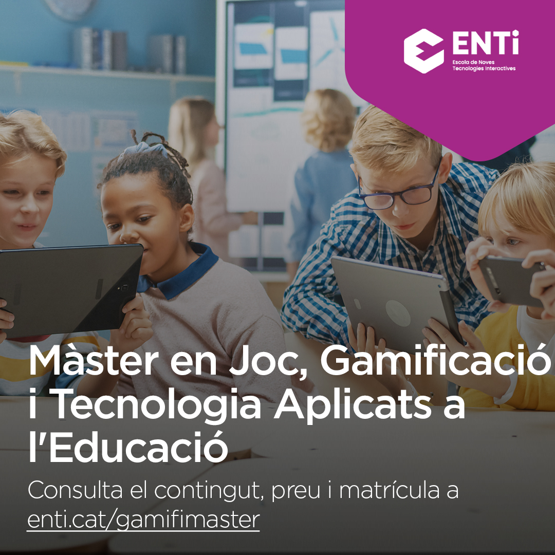 applejux's tweet photo. El Màster en Joc, Gamificació i Tecnologia aplicats a l’educació ofereix totes les eines necessàries per desenvolupar una experiència de transformació educativa a través del joc. https://t.co/ZhvPDxHFrl #gamifimaster https://t.co/7oCyGKbxpV