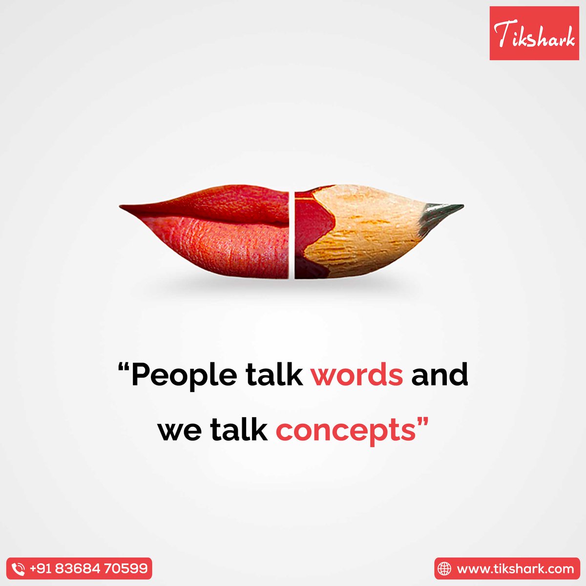 tikshark's tweet photo. People talk words and @tikshark talks about concepts and strategies to boost your business on social media platforms.
.
Check out our services for more: https://t.co/FBNfYjyoJY
.
.

#tikshark #advertising #branding #businessgrowth #businesstips #leadgeneration https://t.co/QlrNGGm9Ai