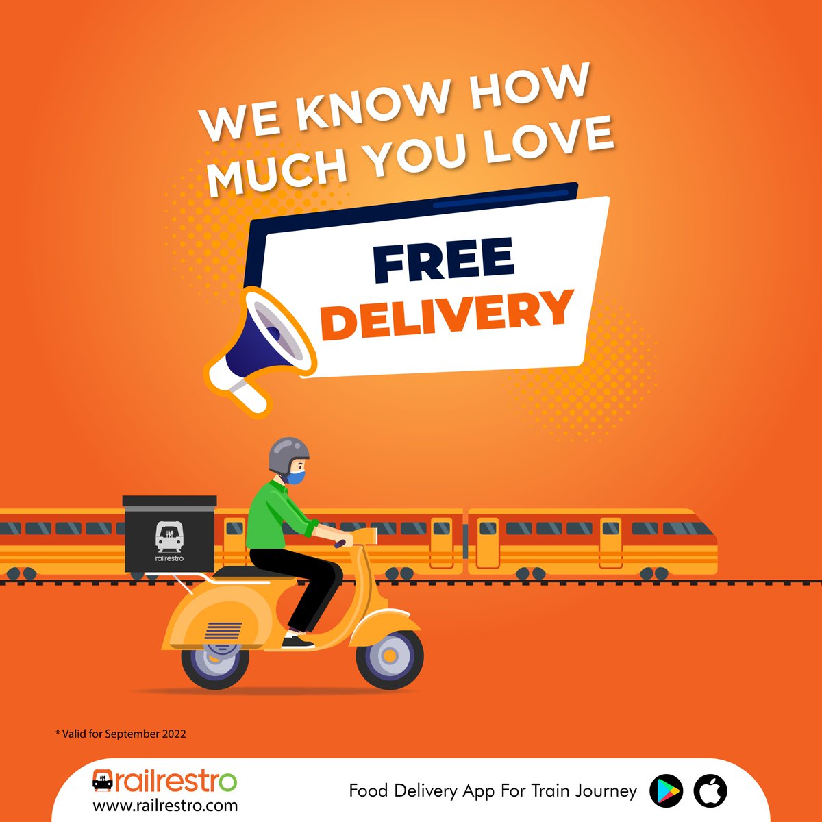 Railrestro's tweet photo. We Know and We Care
Smile is something we want to share.
#freedelivery #happiness #anniversarymonth #railrestroapp #smiles https://t.co/CKZ7AYrqSK