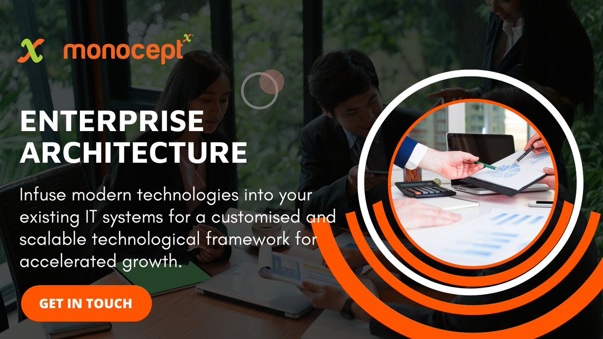 Monocept's tweet photo. A modern #SoftwareArchitecture is the key to success. It helps clients improve their #BusinessPerformance, drive revenue &amp; provide strategic support throughout the development process. Find out how we can help build a scalable, flexible &amp; secure solution. https://t.co/tNuayrQ00A https://t.co/ooC5DspzFL