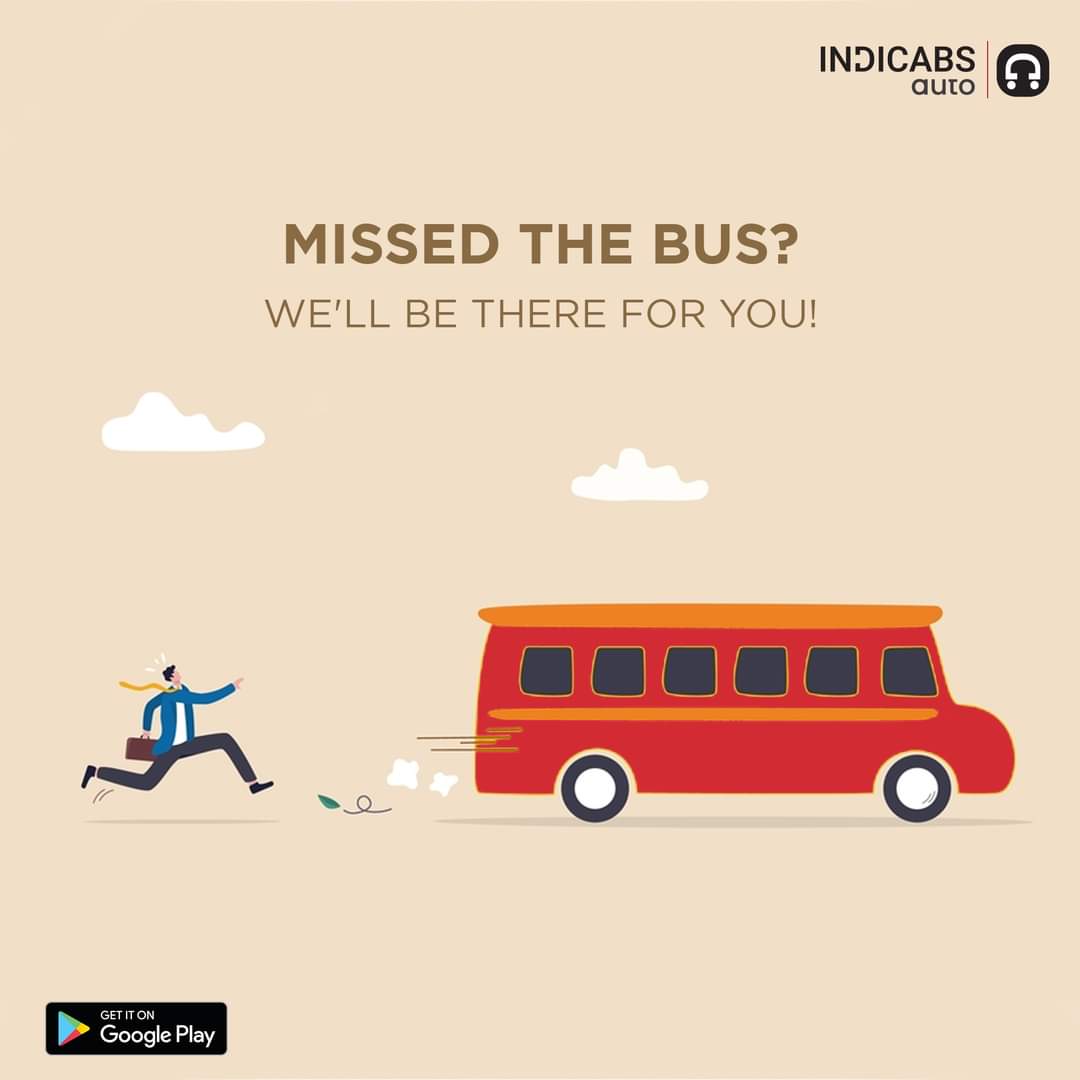શું તમે તમારી બસ ચૂકી ગયા છો?  
ચિંતા કરશો નહીં... અમે તમારા માટે હાજર છીએ. 

હમણાં જ #Indicabs સાથે 
તમારી ઓટો બુક કરો: bit.ly/3AfuI0g

#ahmedabad #Gujarat #Auto