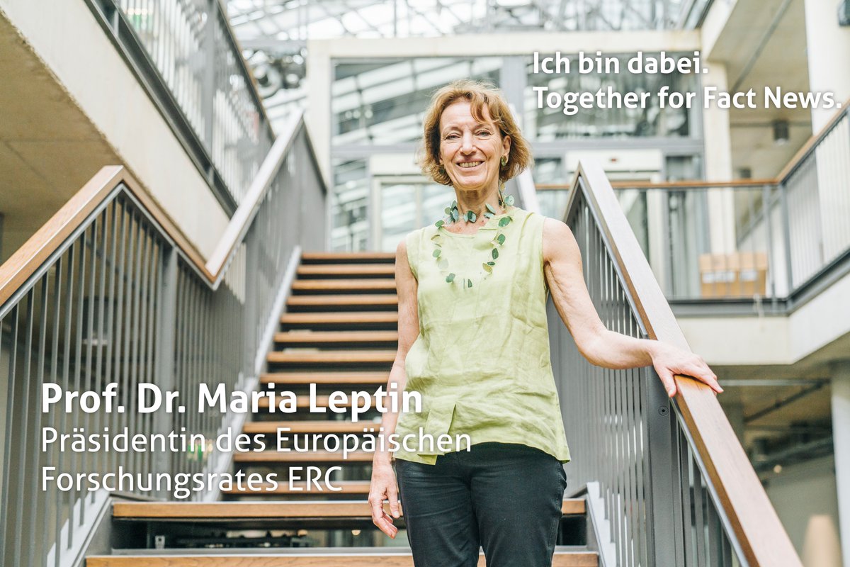 Together for Fact News (@facttogether) on Twitter photo » Ich glaube, wir müssen uns einfach darauf verlassen, dass die Mehrheit doch der Wissenschaft und echten Fakten vertraut«, so Prof. Maria Leptin <a href="/mleptin/">Maria Leptin</a>, Präsidentin des <a href="/ERC_Research/">European Research Council (ERC)</a>: gemeinsam für guten Journalismus über Wissenschaft!
together-for-fact-news.de » Ich glaube, wir müssen uns einfach darauf verlassen, dass die Mehrheit doch der Wissenschaft und echten Fakten vertraut«, so Prof. Maria Leptin <a href="/mleptin/">Maria Leptin</a>, Präsidentin des <a href="/ERC_Research/">European Research Council (ERC)</a>: gemeinsam für guten Journalismus über Wissenschaft!
together-for-fact-news.de