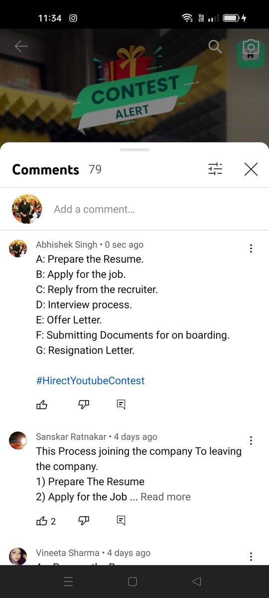 AbhishekIPLFeak's tweet photo. @HirectIndia Done team on YouTube.
Following rules โ
#HirectYoutubeContest #Hirect #ChatBasedHiring #ContestAlert #GiveawayIndia #ContestIndia
@HirectIndia
Join in friends ๐
@PayalBanerjee06
@JayshreeMalhot6
@pranjal_97
@ParmarJay121
@Cutiepie_Angel2
@jinijony08
@Jyotiag28204208 https://t.co/pZBo5VcLpy