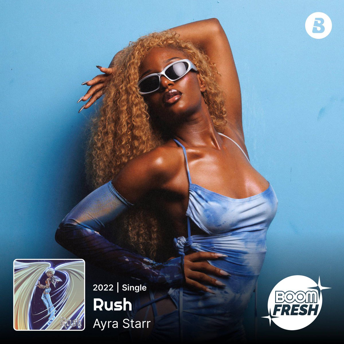met_groupp's tweet photo. @ayrastarr with a exceptional new jam, and this one #RUSH! 👼🏾🚰

Go listen to the fresh bop on Boomplay. 👉🏾 https://t.co/l7zIuzkEUQ

#met #BoomFresh #AyraStarr #NewMusicFriday #HomeOfMusic https://t.co/2oS1PFLw4E
